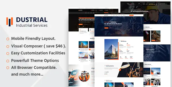 Dustrial v5.0.2 – 工厂与工业 WordPress 主题下载
