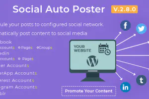 Social Auto Poster v5.5.4 -WordPress 社交平台自动化推广同步发帖插件下载