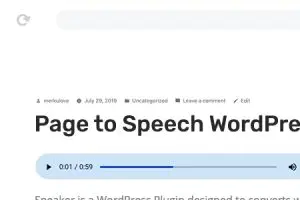 Speaker GPL v.4.1.11 – WordPress的网页内容转语音插件下载