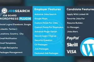 JobSearch v3.2.0 – WP Job Board WordPress 插件下载