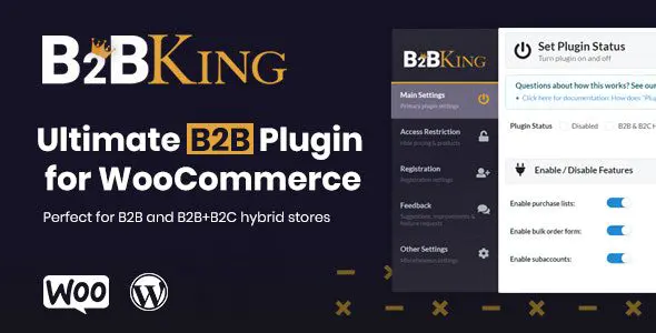 B2BKing v5.4.70 终极 WooCommerce B2B 和批发商城插件下载