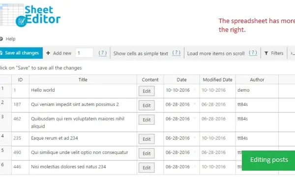 WP Sheet Editor Premium – Taxonomy Terms Pro 1.7.22 拓展插件下载