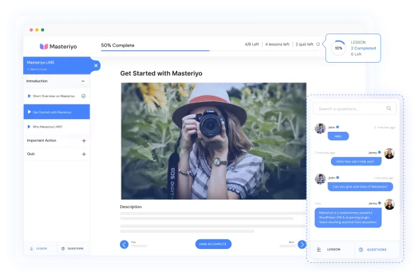 Masteriyo PRO v3.1.2 –WordPress 学习管理系统插件下载