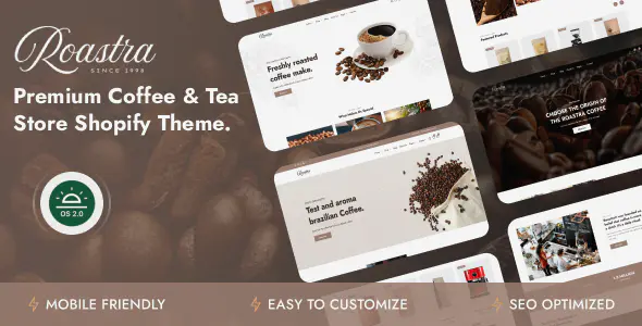 Roastra v1.0.1 – 咖啡店和茶馆 Shopify 主题下载