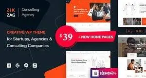 ZikZag v1.4.13 – 咨询与代理 WordPress 主题免费下载