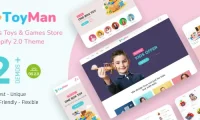 (亲测)ToyMan v1.0 – 儿童玩具和婴儿商店 Shopify 2.0 主题下载 Shopif