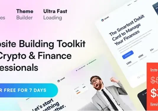 (亲测+稀缺)Level v4.2.4 – 金融技术和数字加密科技WordPress 主题下载