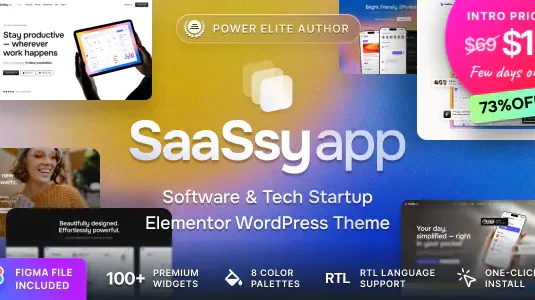 SaaSsy App v1.0.1 – 软件、SaaS 和科技初创公司 WordPress 主题下载