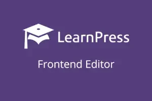 LearnPress – Frontend Editor v.4.0.6 前端编辑器拓展插件下载