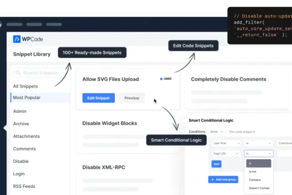 WPCode Pro v2.3.2.1+ Conversion Pixels v1.1.9– 插入页眉和页脚 + 自定义代码片段 – WordPress 代码管理器