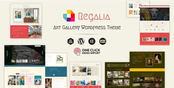 Regalia v1.0.7 – 艺术家作品集、艺术画廊主题下载