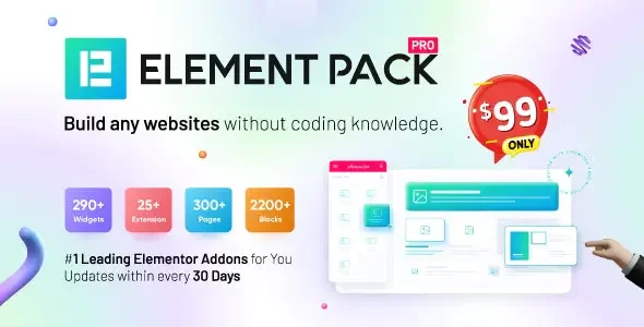 Element Pack Pro v9.0.12 Addons for Elementor Elementor设计元素小部件插件破解版下载