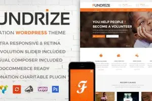 Fundrize v1.40 响应式捐赠和慈善 WordPress 主题下载