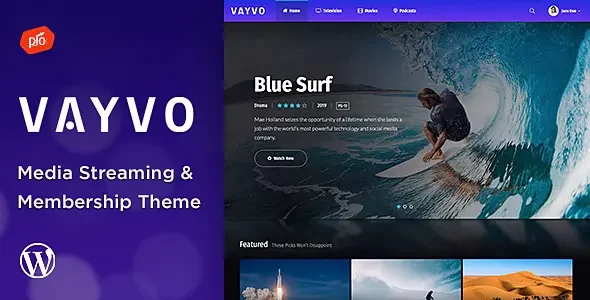 Vayvo v6.8 媒体流和会员主题下载